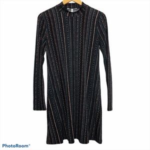 BCBGeneration Shift Dress Long Sleeve Mock Neck